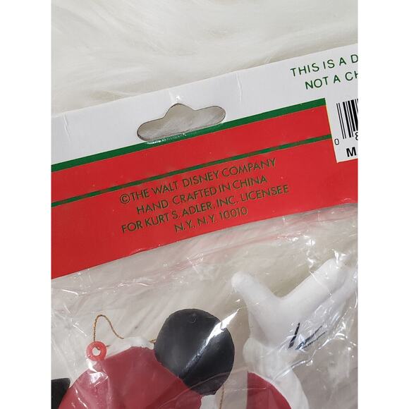 Vintage Mickey Unlimited Disney Kurt Adler Mickey Red/White Stocking Ornament‎ - Picture 5 of 5